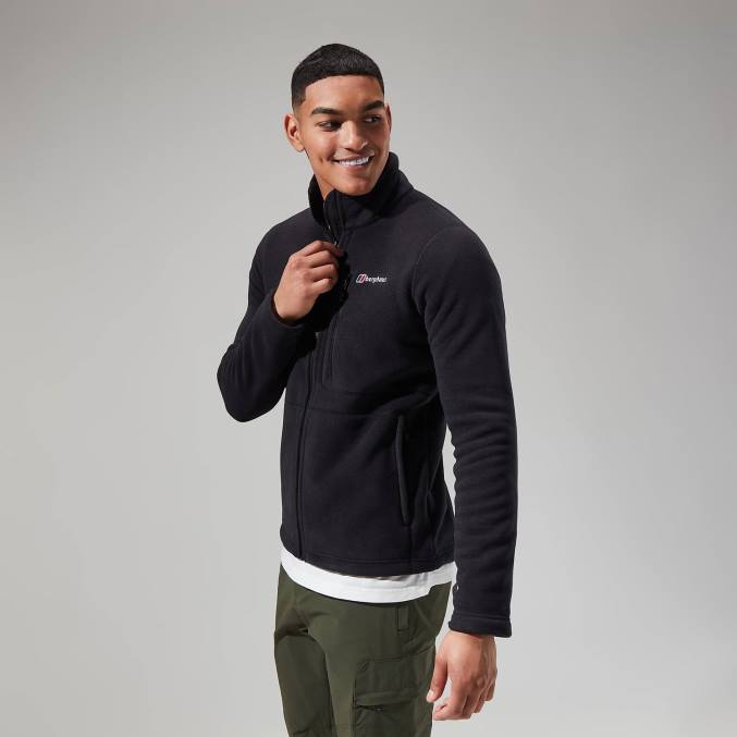 Berghaus moški aktivnost polartec jakna interaktivna 6JTH103 oblačila Črna