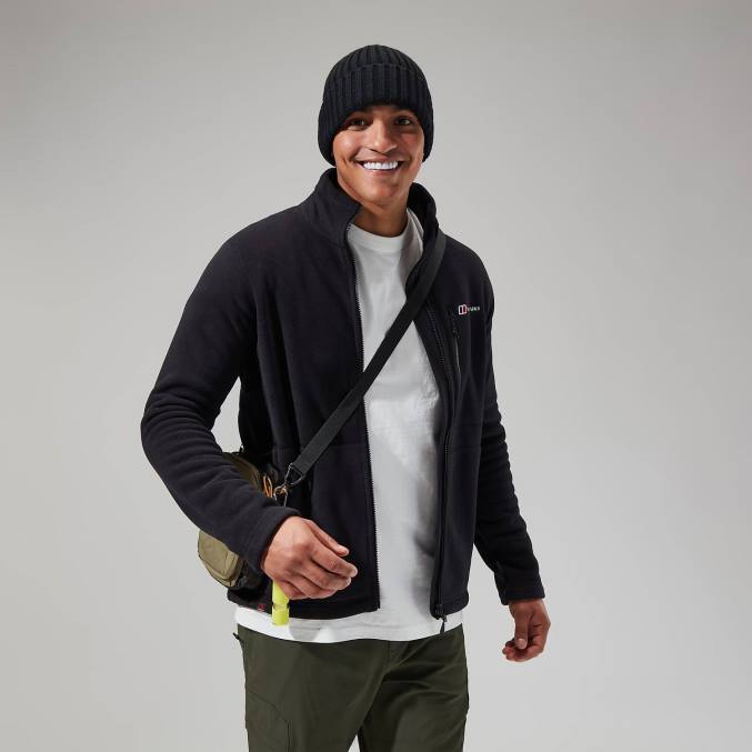 Berghaus moški aktivnost polartec jakna interaktivna 6JTH103 oblačila Črna