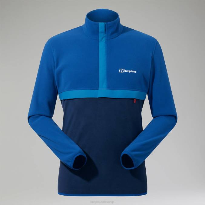 Berghaus moški aslam flis z mikro polovično zadrgo 6JTH152 oblačila modra/temno modra