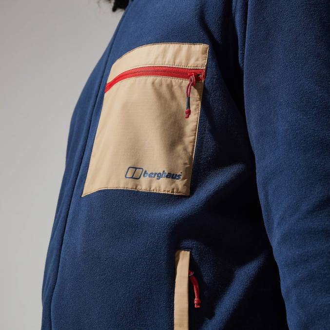 Berghaus moški aslam mikro jakna 6JTH140 oblačila temno modra/naravna