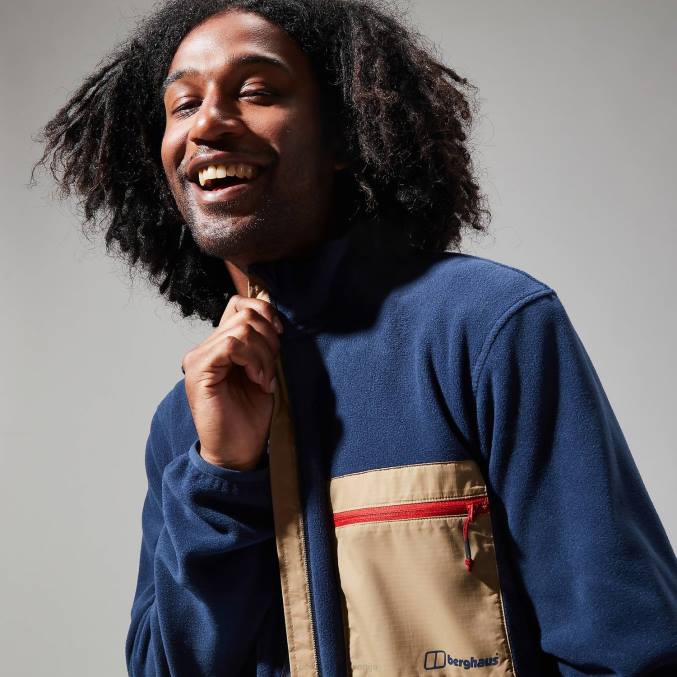 Berghaus moški aslam mikro jakna 6JTH140 oblačila temno modra/naravna