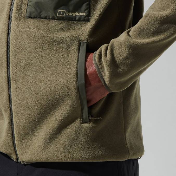 Berghaus moški aslam mikro jakna 6JTH141 oblačila temno zelena