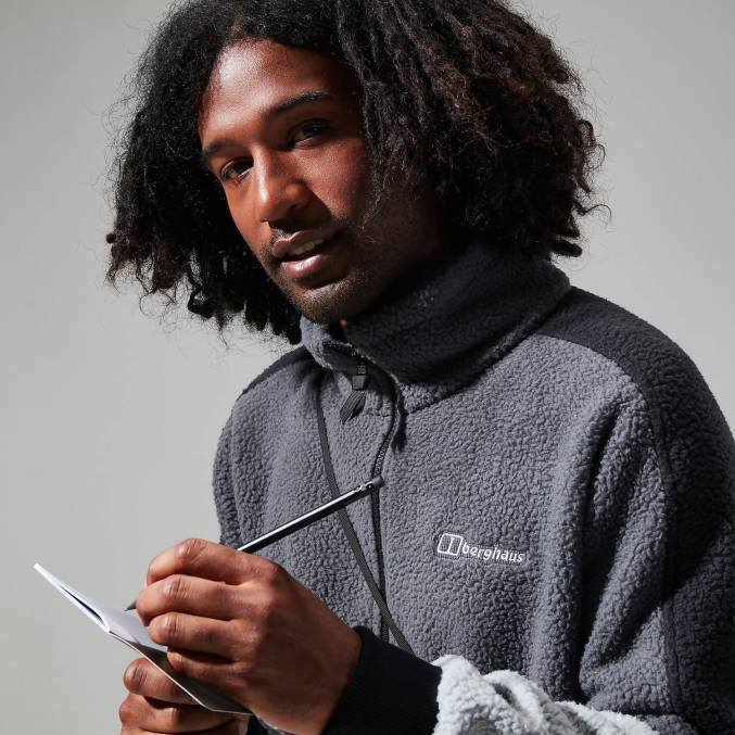 Berghaus moški houltonova polovična zadrga 6JTH117 oblačila siva