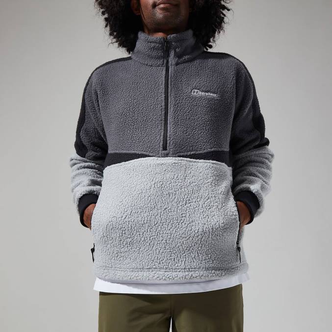 Berghaus moški houltonova polovična zadrga 6JTH117 oblačila siva
