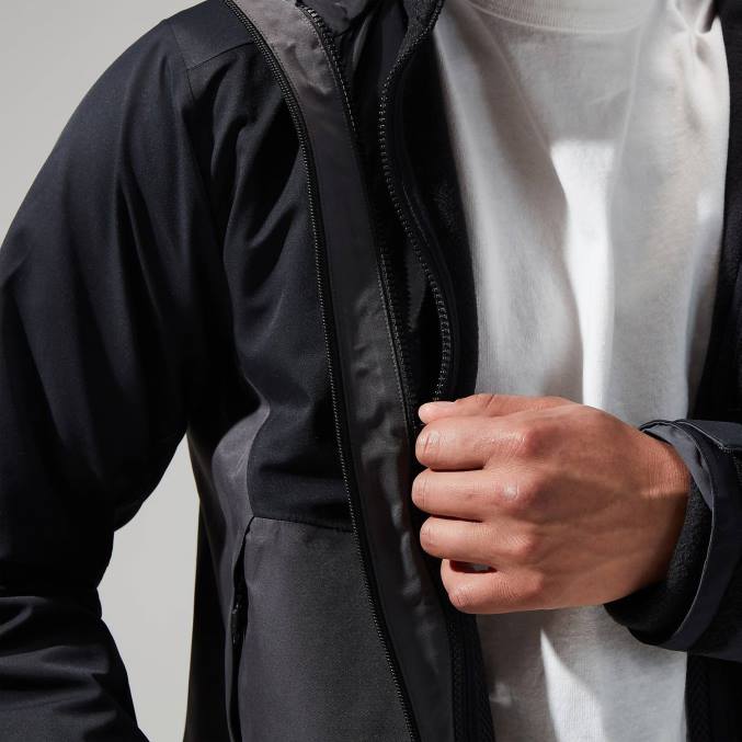 Berghaus moški interaktivni plašč prism polartec 6JTH98 oblačila Črna