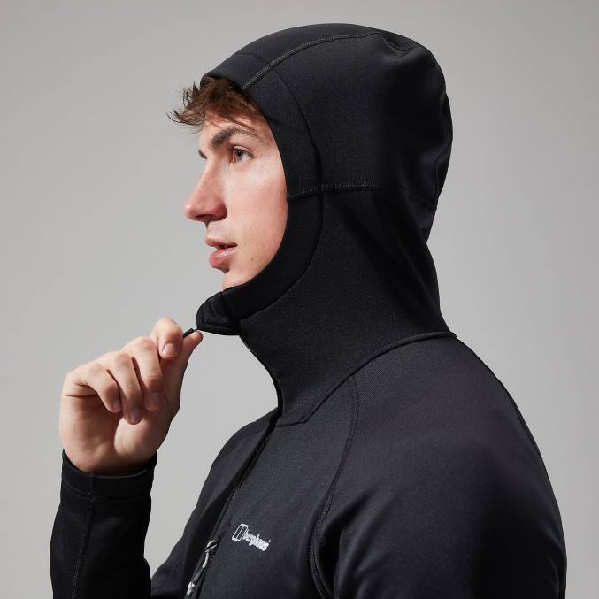 Berghaus moški jakna s kapuco carnot 6JTH122 oblačila Črna