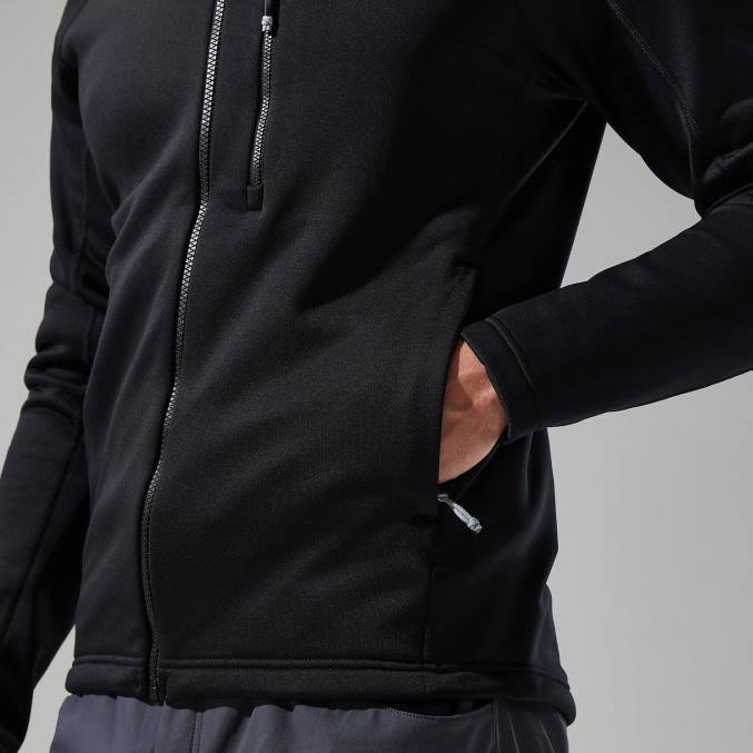 Berghaus moški jakna s kapuco carnot 6JTH122 oblačila Črna