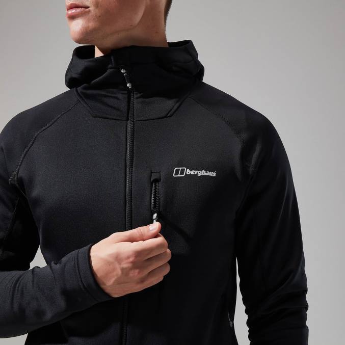 Berghaus moški jakna s kapuco carnot 6JTH122 oblačila Črna