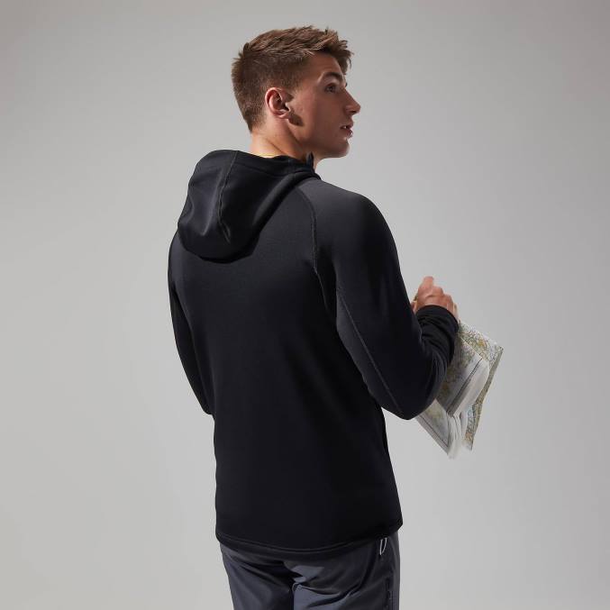 Berghaus moški jakna s kapuco carnot 6JTH122 oblačila Črna