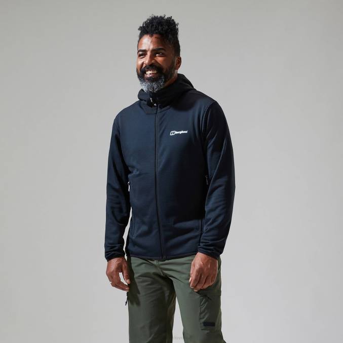 Berghaus moški keppla jakna s kapuco 6JTH124 oblačila Črna