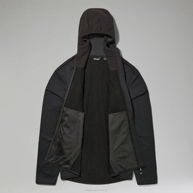 Berghaus moški keppla jakna s kapuco 6JTH124 oblačila Črna