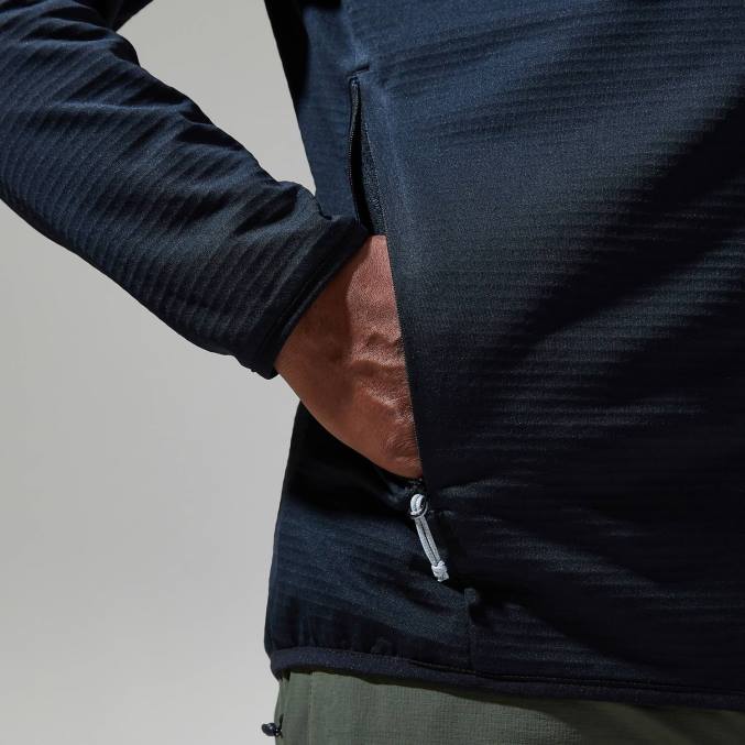 Berghaus moški keppla jakna s kapuco 6JTH124 oblačila Črna