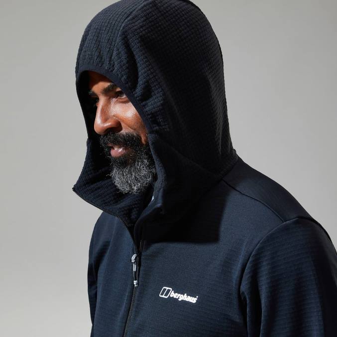 Berghaus moški keppla jakna s kapuco 6JTH124 oblačila Črna