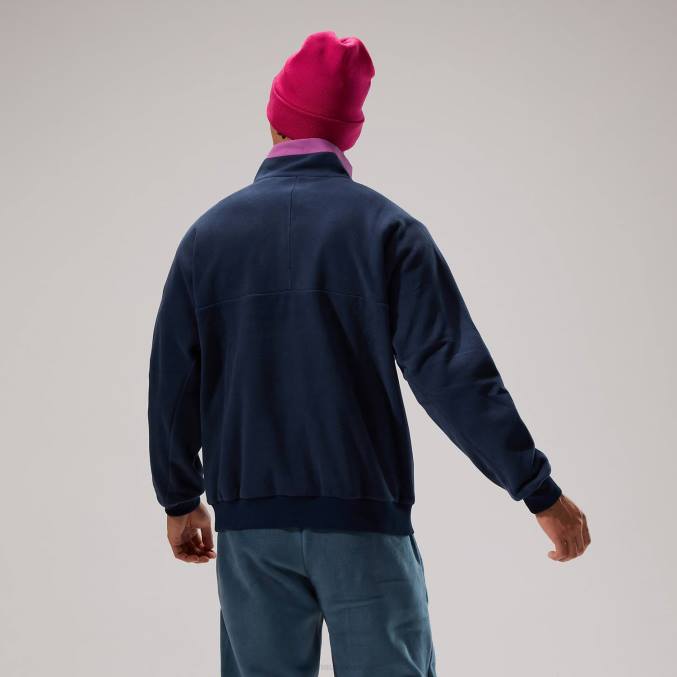 Berghaus moški polarplus crew flis 6JTH158 oblačila temno modra/vijolična