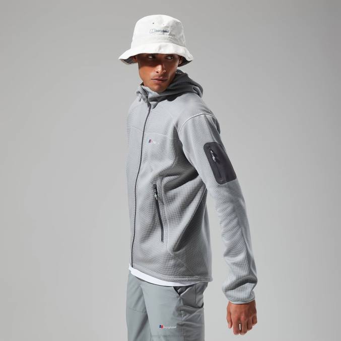 Berghaus moški pravitale mtn 2.0 jakna s kapuco 6JTH127 oblačila siva/svetlo siva