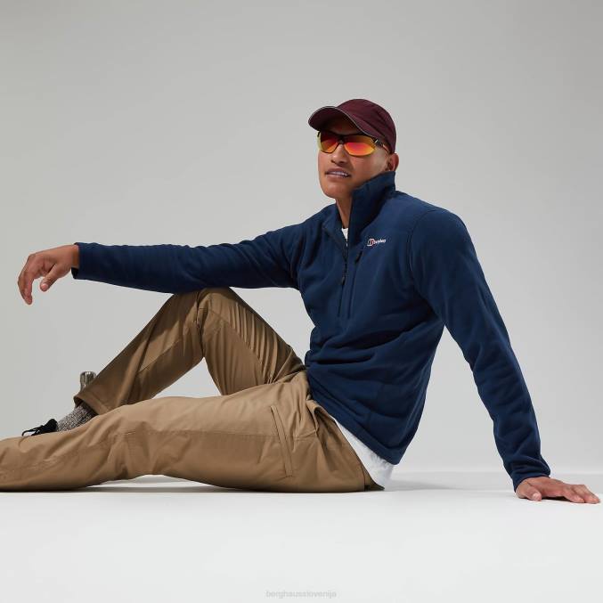 Berghaus moški prism micro polartec pol zip flis 6JTH156 oblačila temno modra