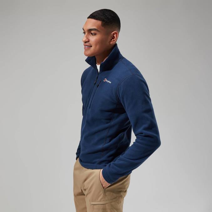 Berghaus moški prism micro polartec pol zip flis 6JTH156 oblačila temno modra