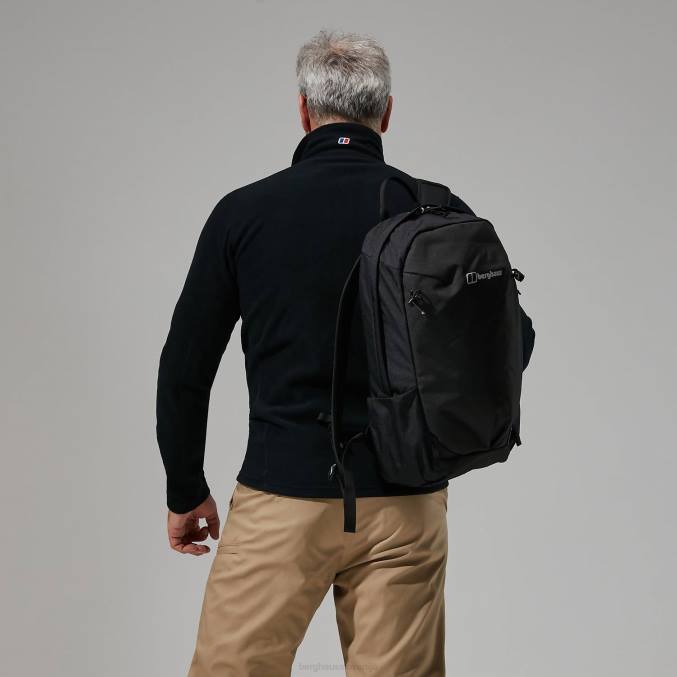 Berghaus moški prism micro polartec polovična zadrga 6JTH114 oblačila Črna