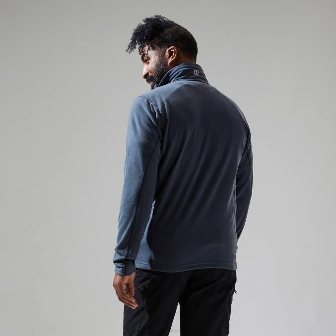 Berghaus moški prism micro polartec polovična zadrga 6JTH155 oblačila temno siva