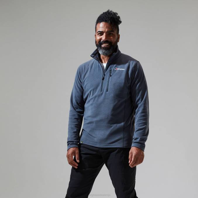 Berghaus moški prism micro polartec polovična zadrga 6JTH155 oblačila temno siva