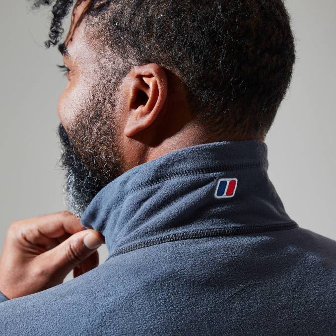 Berghaus moški prism micro polartec polovična zadrga 6JTH155 oblačila temno siva