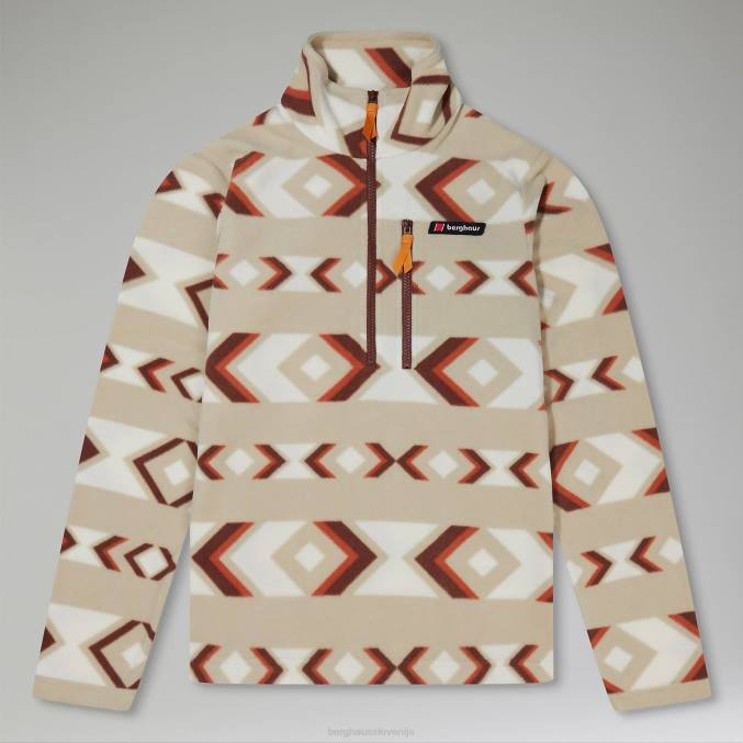 Berghaus moški prism print trango flis s polzadrgo 6JTH136 oblačila naravna/rjava
