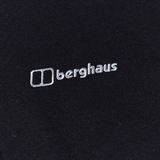 Berghaus moški pulover s kapuco s polno zadrgo in logotipom 6JTH142 oblačila Črna