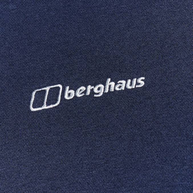 Berghaus moški pulover s kapuco s polno zadrgo in logotipom 6JTH143 oblačila modra