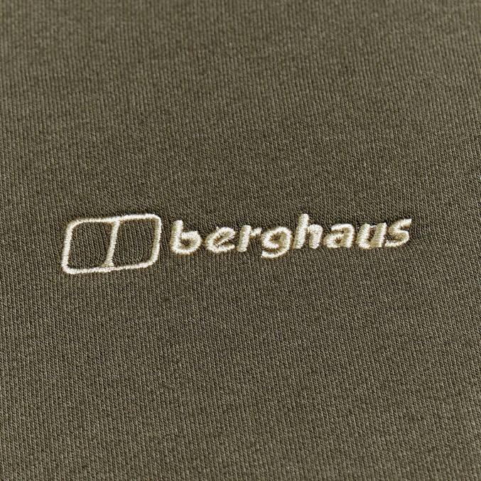 Berghaus moški pulover s kapuco s polno zadrgo in logotipom 6JTH148 oblačila temno zelena