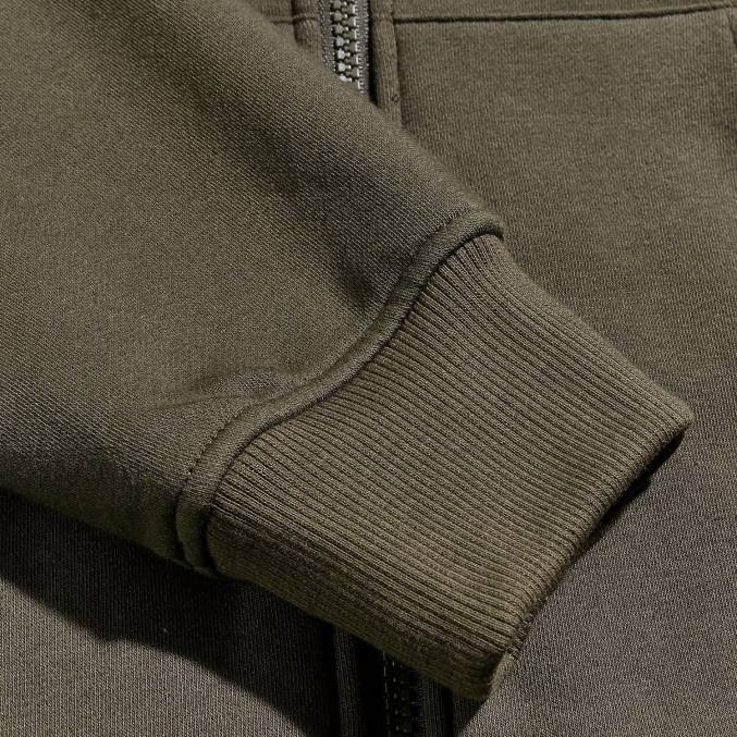 Berghaus moški pulover s kapuco s polno zadrgo in logotipom 6JTH148 oblačila temno zelena