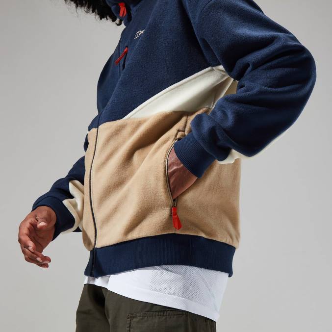 Berghaus moški retrorise jakna 6JTH150 oblačila temno modra/naravna