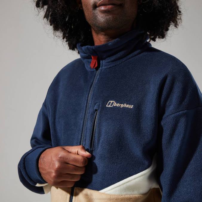 Berghaus moški retrorise jakna 6JTH150 oblačila temno modra/naravna