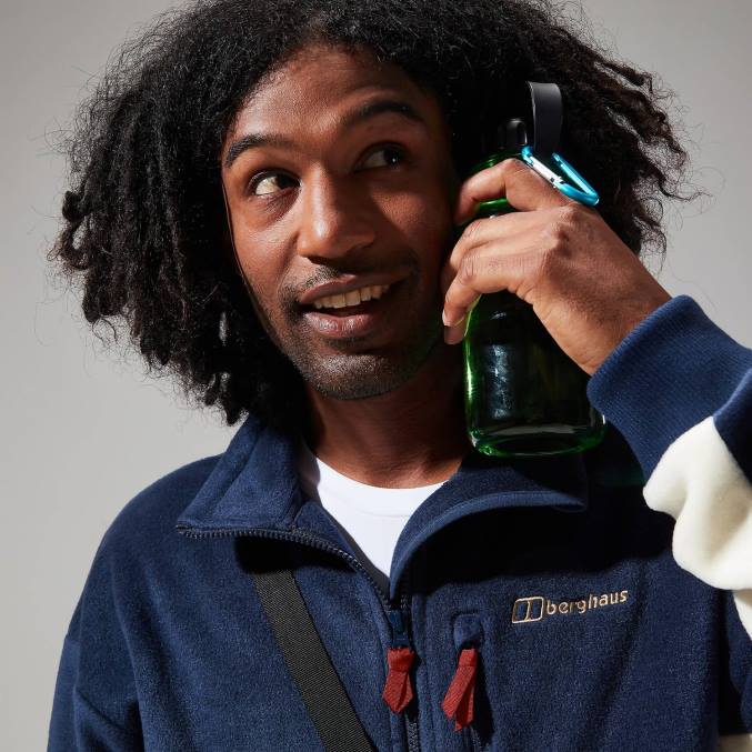 Berghaus moški retrorise jakna 6JTH150 oblačila temno modra/naravna