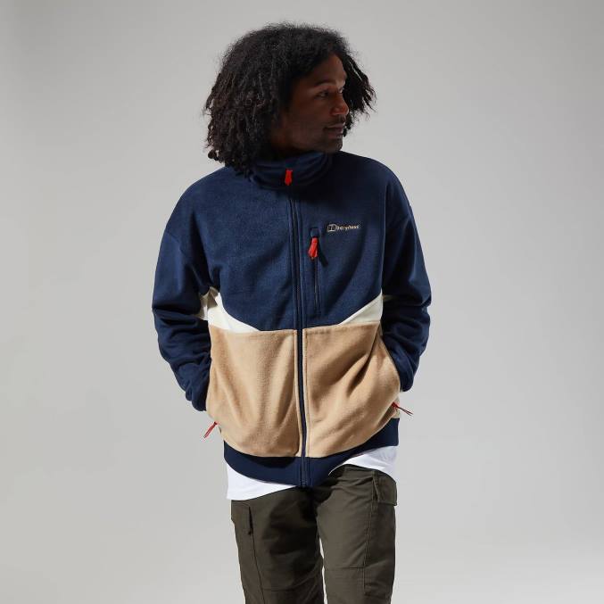 Berghaus moški retrorise jakna 6JTH150 oblačila temno modra/naravna