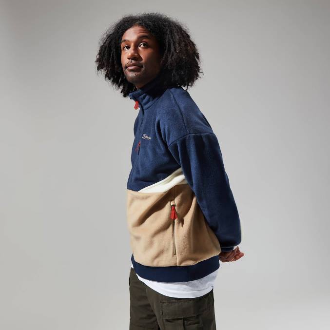 Berghaus moški retrorise jakna 6JTH150 oblačila temno modra/naravna