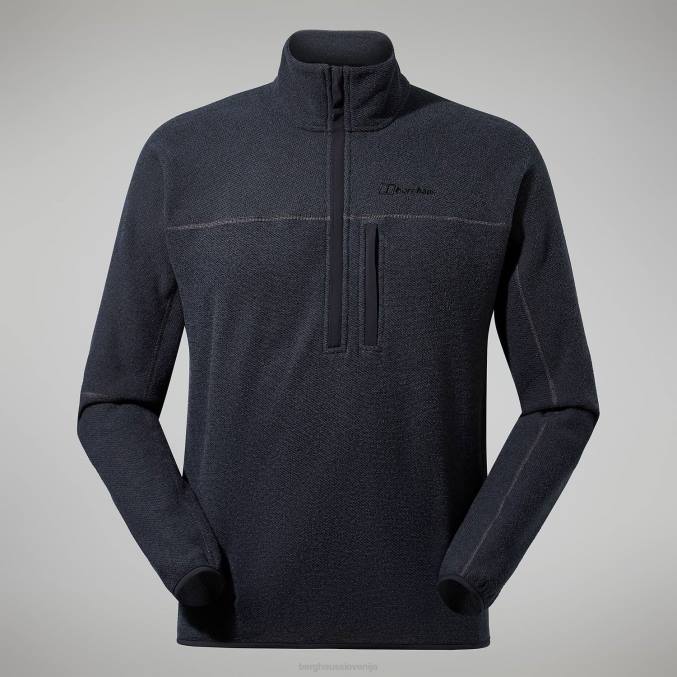 Berghaus moški stainton 2.0 polovična zadrga 6JTH119 oblačila Črna