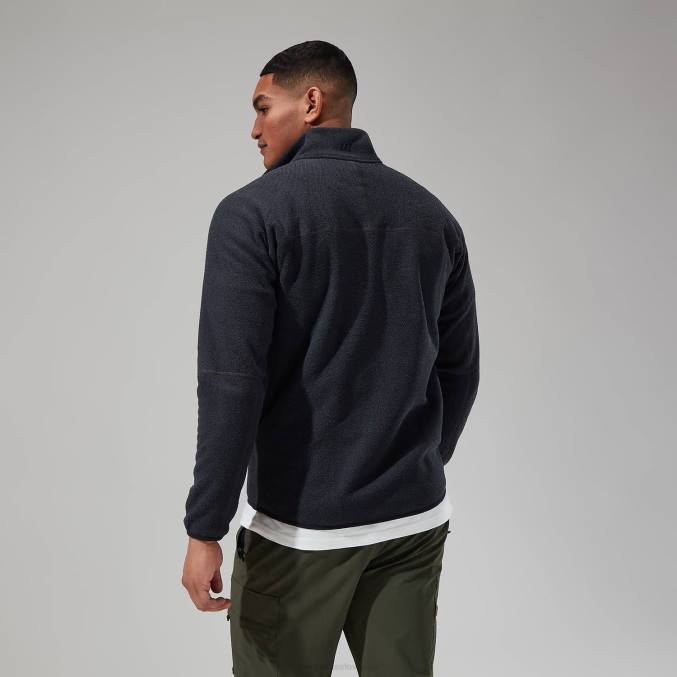 Berghaus moški stainton 2.0 polovična zadrga 6JTH119 oblačila Črna