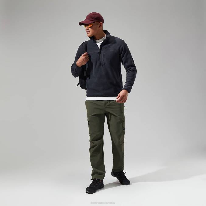 Berghaus moški stainton 2.0 polovična zadrga 6JTH119 oblačila Črna