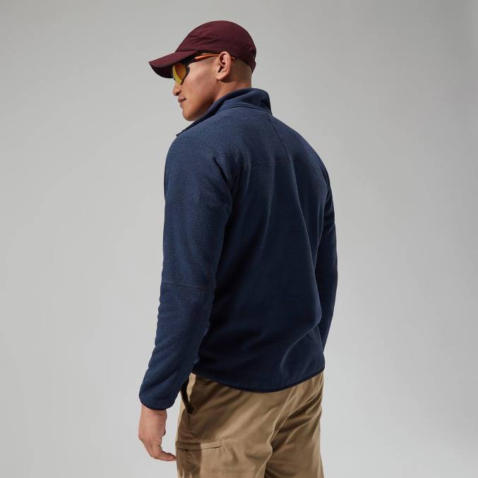 Berghaus moški stainton 2.0 polovična zadrga 6JTH120 oblačila modra