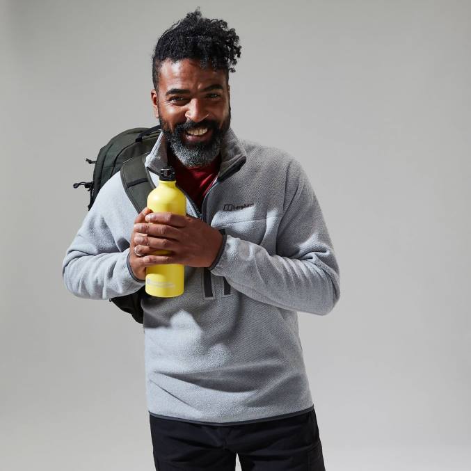 Berghaus moški stainton 2.0 polovična zadrga 6JTH121 oblačila siva