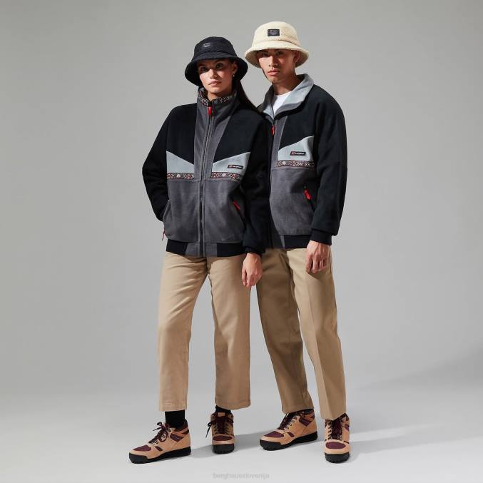 Berghaus moški tramantana 91 flis jakna 6JTH154 oblačila Črna