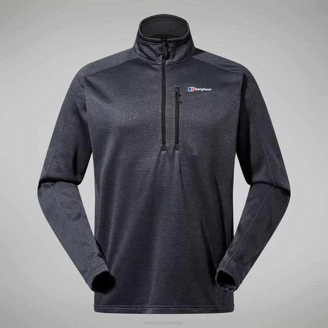 Berghaus moški urban spitzer pol zip 6JTH112 oblačila urb jet črne/sive črte