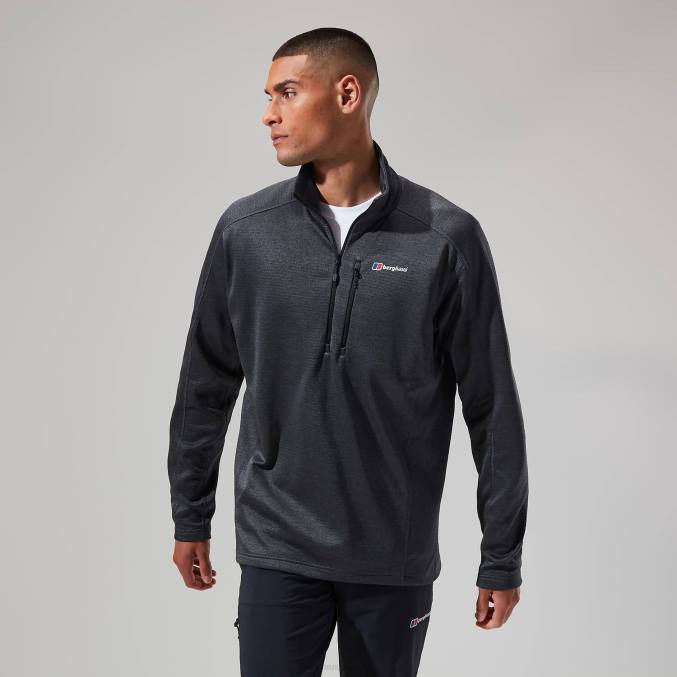 Berghaus moški urban spitzer pol zip 6JTH112 oblačila urb jet črne/sive črte