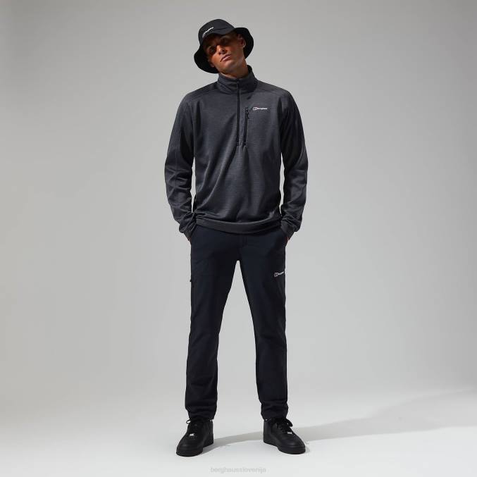 Berghaus moški urban spitzer pol zip 6JTH112 oblačila urb jet črne/sive črte