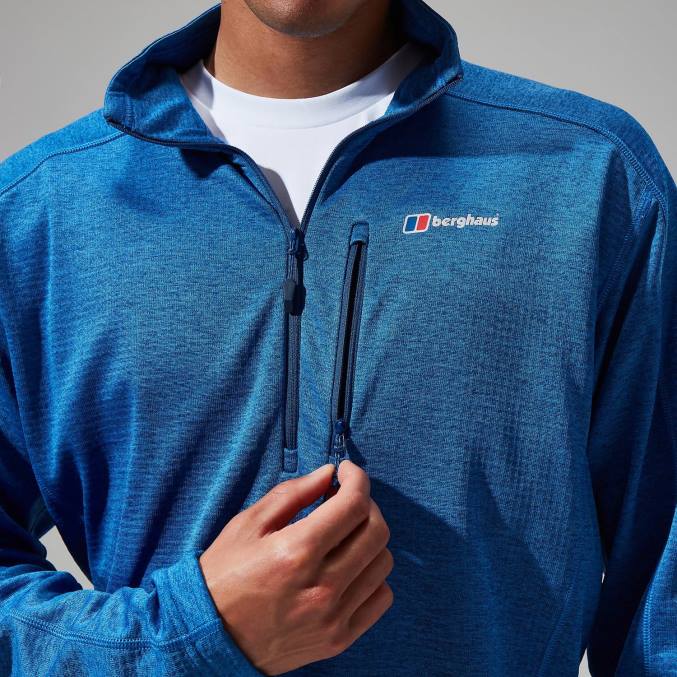 Berghaus moški urban spitzer pol zip 6JTH113 oblačila limoges/turško morje