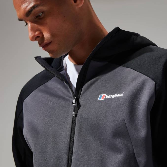 Berghaus moški urbana gyber jakna 6JTH133 oblačila črtasto siva/črna