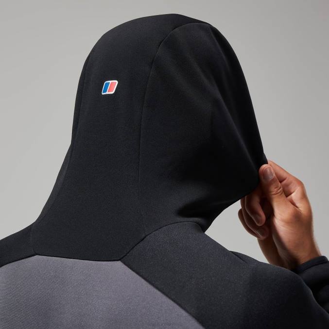 Berghaus moški urbana gyber jakna 6JTH133 oblačila črtasto siva/črna