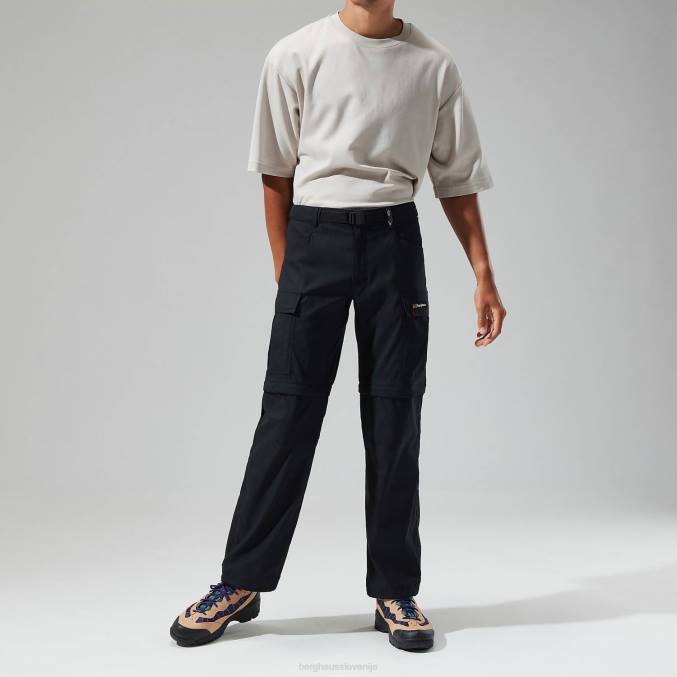 Berghaus moški dolpa cargo hlače z zadrgo 6JTH261 oblačila Črna
