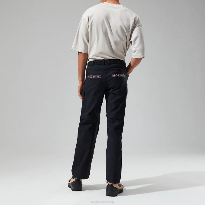 Berghaus moški dolpa cargo hlače z zadrgo 6JTH261 oblačila Črna