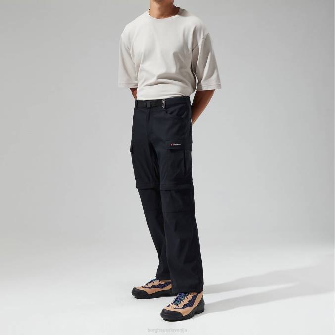 Berghaus moški dolpa cargo hlače z zadrgo 6JTH261 oblačila Črna